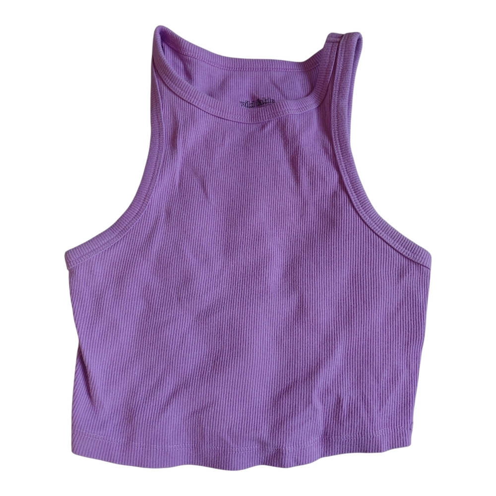 Wild Fable Ribbed Crop Tank Top - Lavender